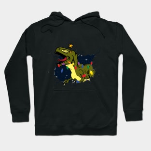 Late T-Rex Dino Trex Funnx Christmas Hoodie